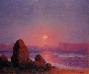 unknow artist Sunset of the Breton Coast France oil painting artist